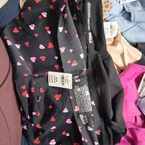 Zara Black Panties with Heart Print